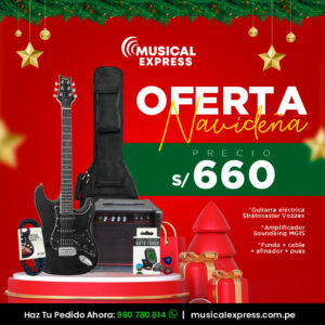 Promocion Navidad Guitarras Amplificadores Instrumento Musicales Lima Peru